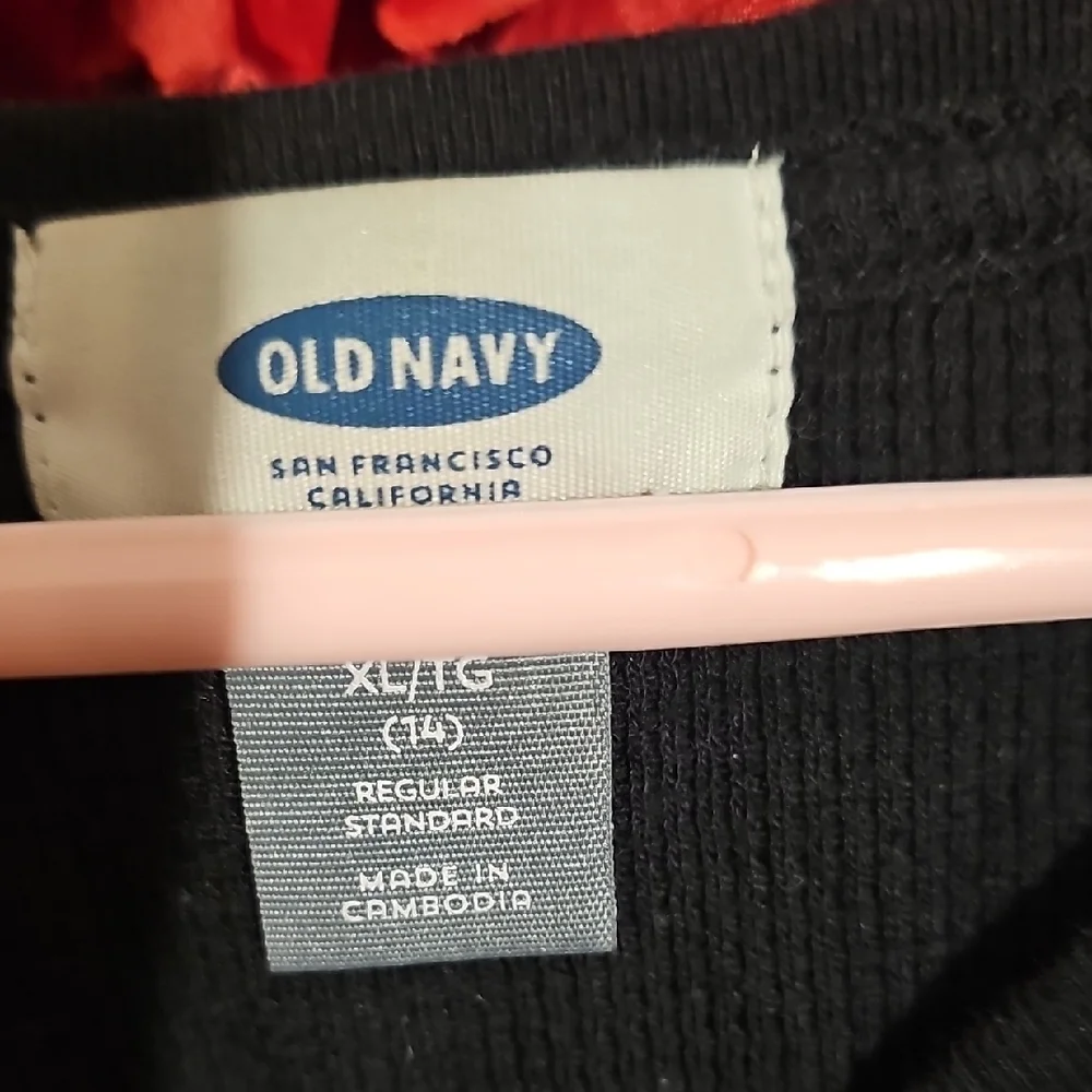 Old Navy Girls Long Sleeve Thermal Shirt Size 14